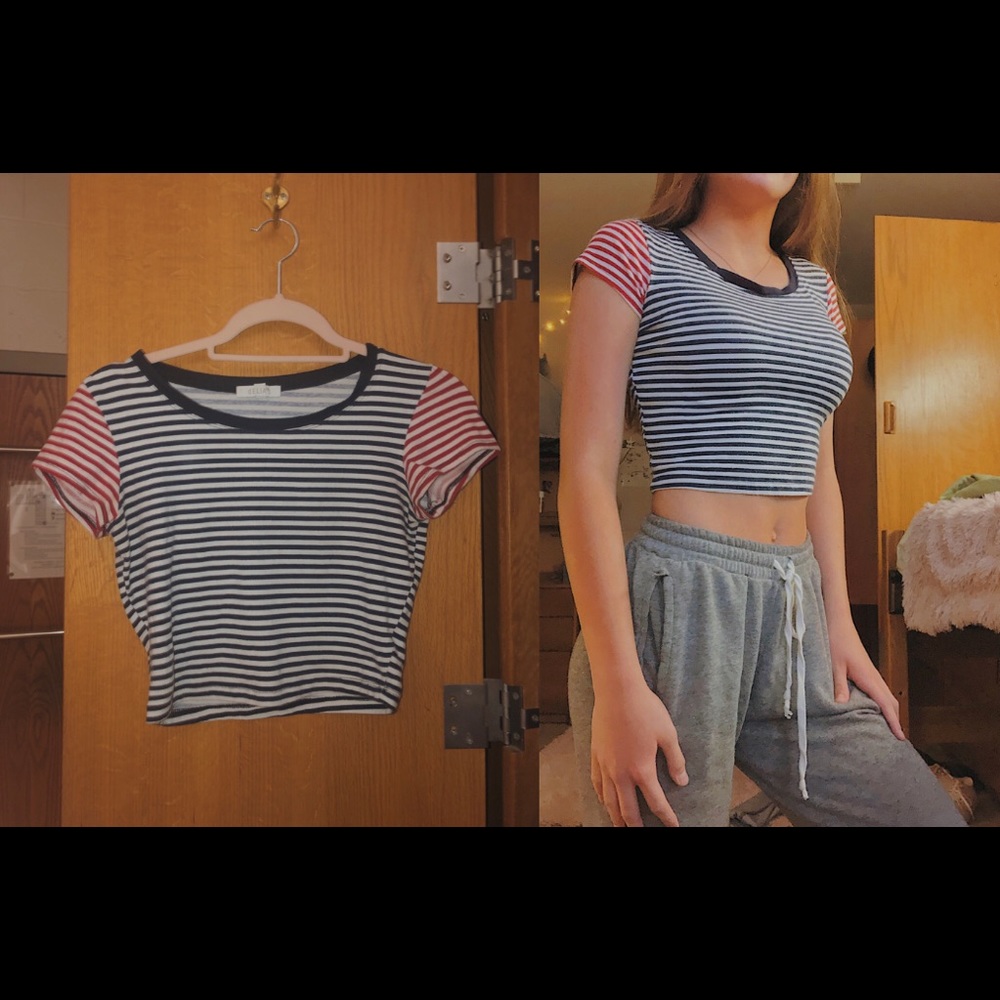Delia’s cropped shirt
